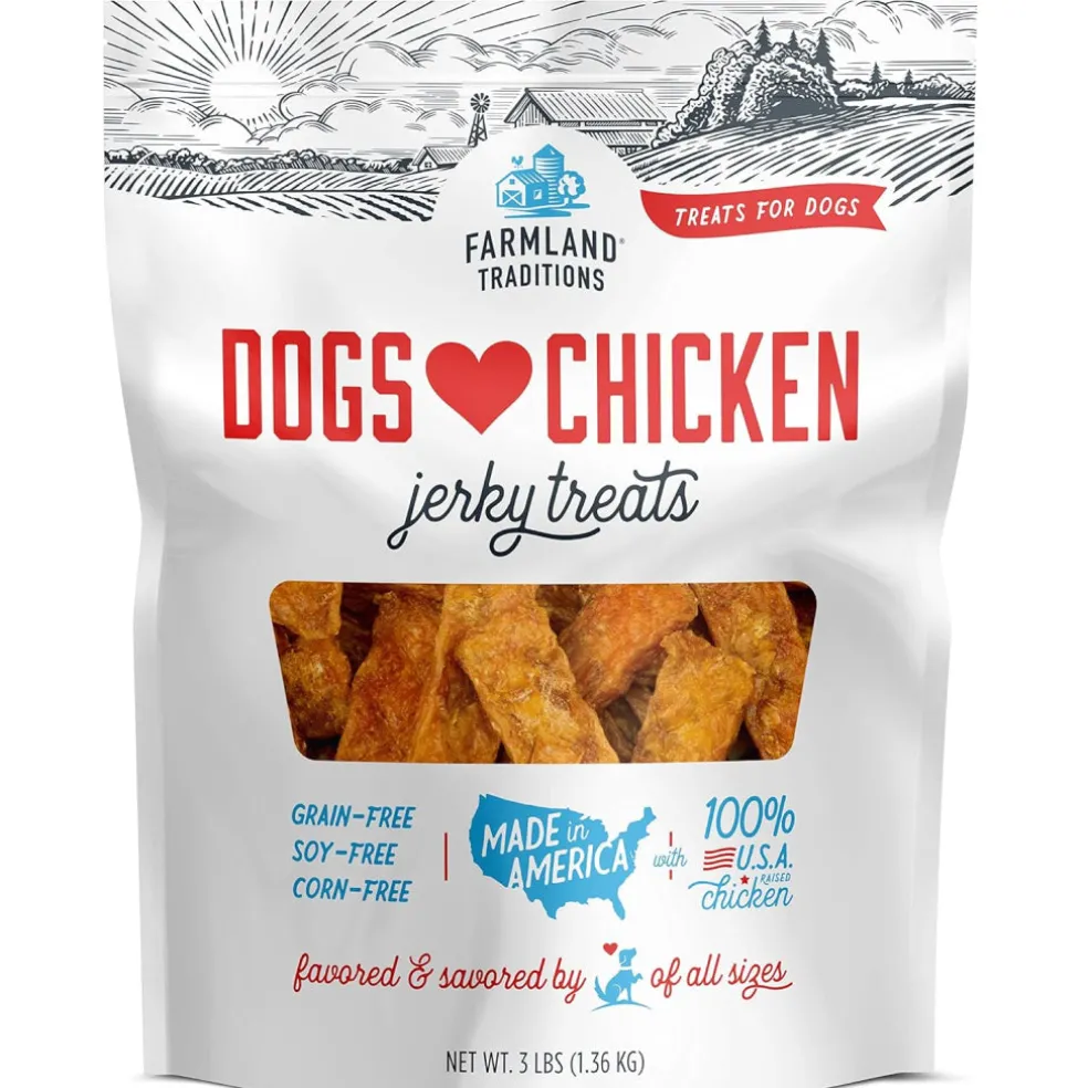 Farmland Traditions Dogs Love Chicken Grain-Free Jerky Dog Treats