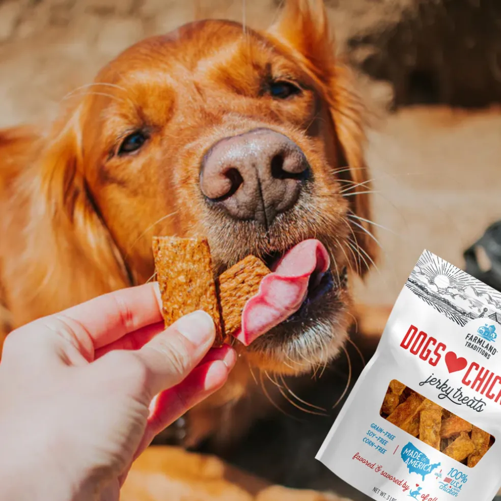 Farmland Traditions Dogs Love Chicken Grain-Free Jerky Dog Treats