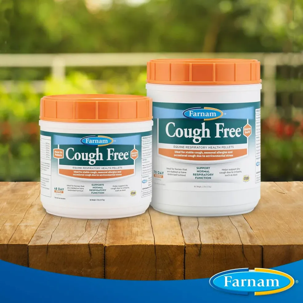 Farnam Cough Free Respiratory Supplement Health Pellets for Horses
