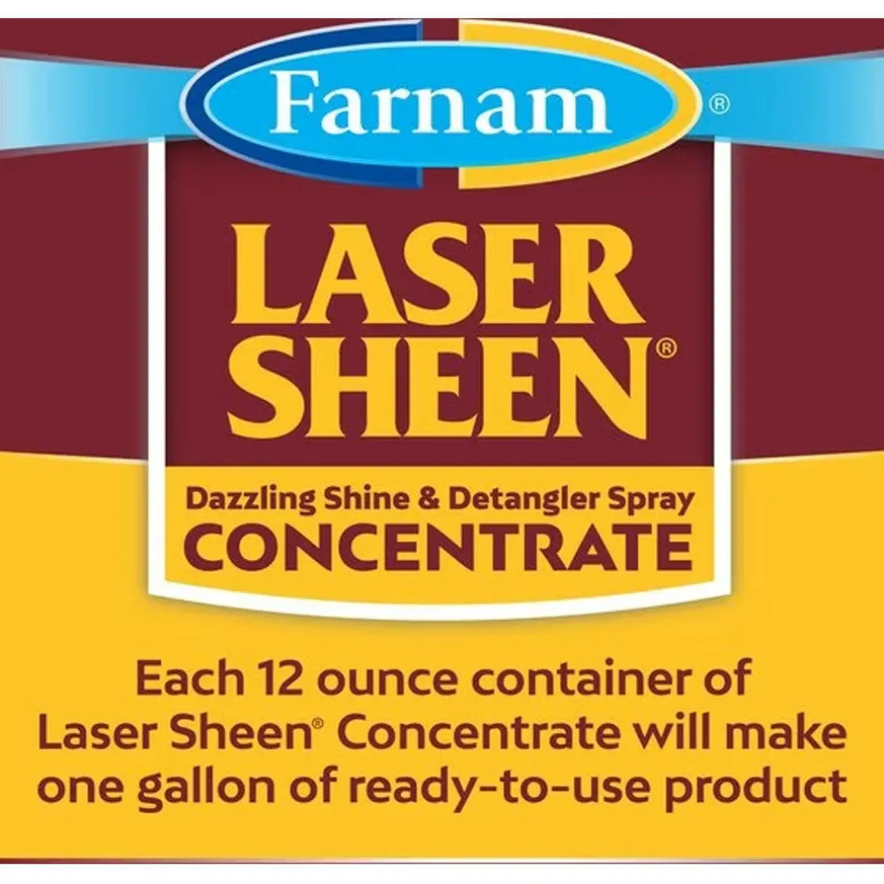 Farnam Laser Sheen Shine and Detangler Concentrate (12 oz)