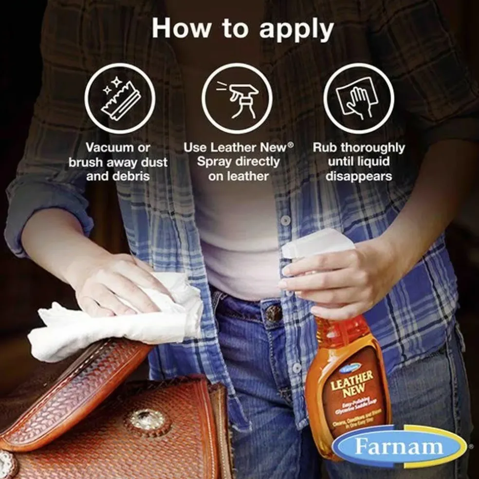 Farnam Leather New Horse Polishing Soap with Sprayer (32 oz)