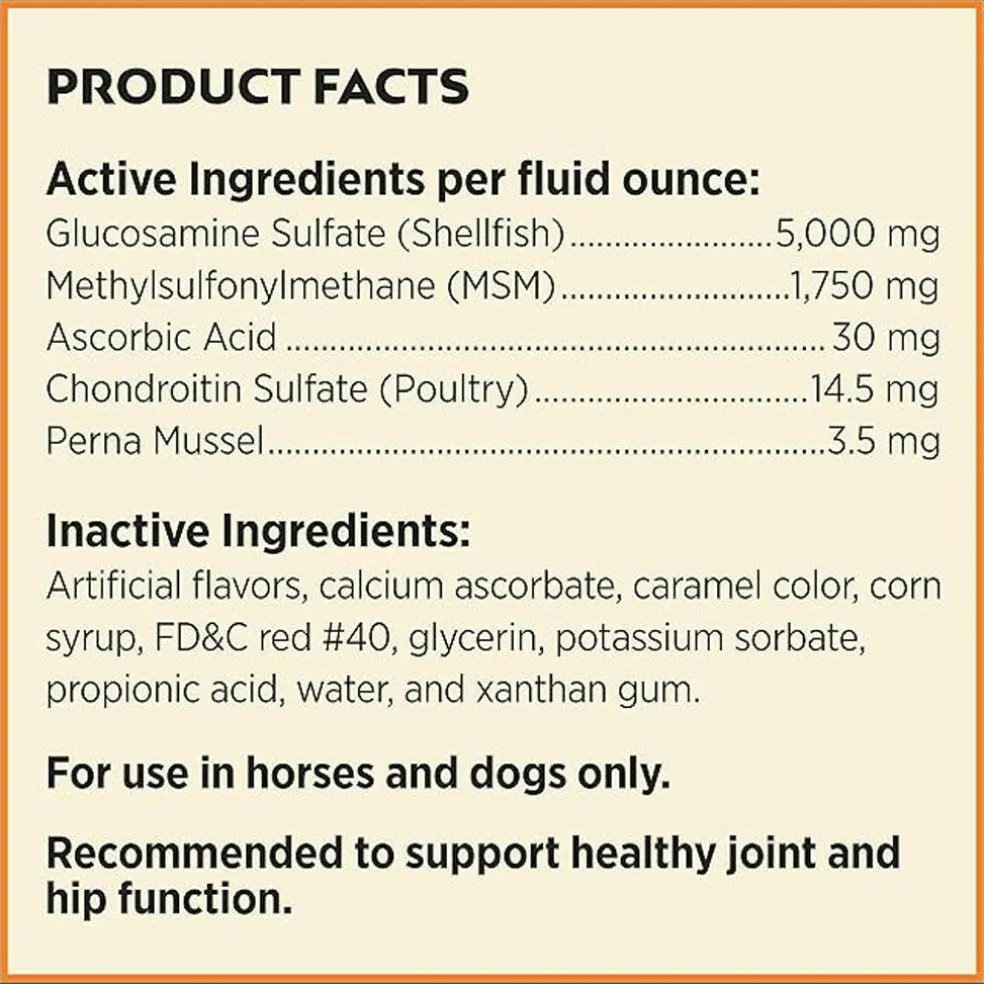Farnam Next Level Joint Fluid Supplement, Supports Healthy Hip & Joint Function for Horses & Dogs (16 oz)