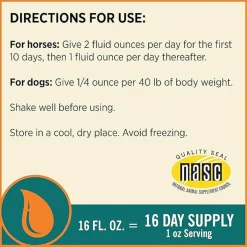 Farnam Next Level Joint Fluid Supplement, Supports Healthy Hip & Joint Function for Horses & Dogs (16 oz)