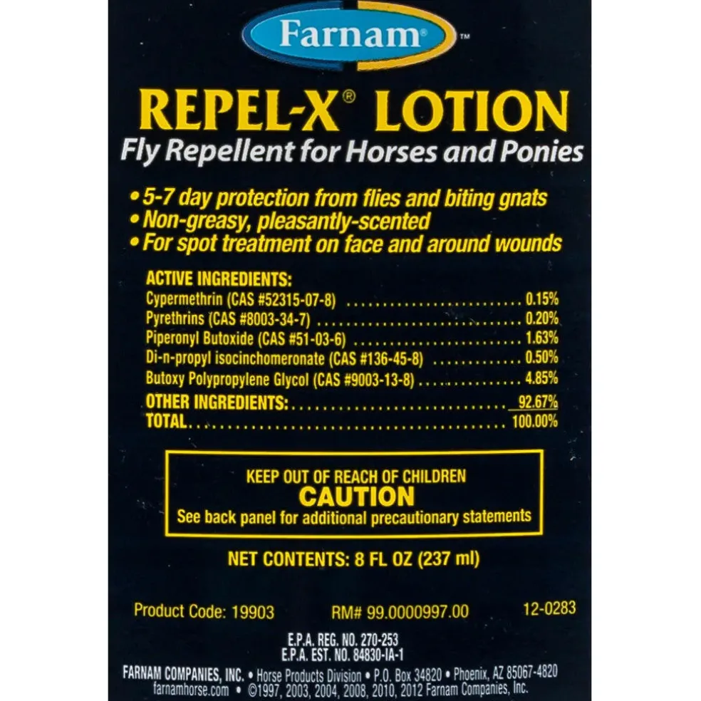 Farnam Repel-X Fly Repellent Lotion for Horses (8 oz)