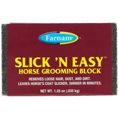 Farnam Slick 'N Easy Horse Grooming Block (1.25 oz)