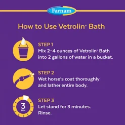 Farnam Vetrolin Bath Ultra Hydrating and Conditioning Shampoo For Horse (32 oz)