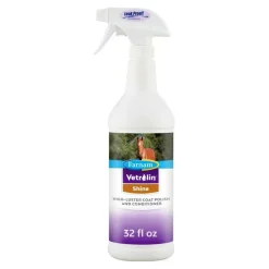 Farnam Vetrolin Shine High-Luster Dog & Horse Coat Polish & Conditioner Spray (32 oz)