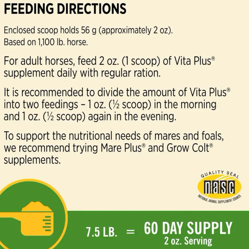 Farnam Vita Plus Balanced Multi-Vitamin & Mineral Supplement for Horses
