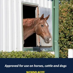 Farnam Wound Kote Blue Lotion Spray Wound Dressing For Horses & Dogs (7 oz)