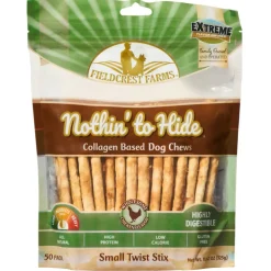 Fieldcrest Farms Nothin' to Hide Small Twist Stix Chicken Flavor Treats For Dogs (50pk)