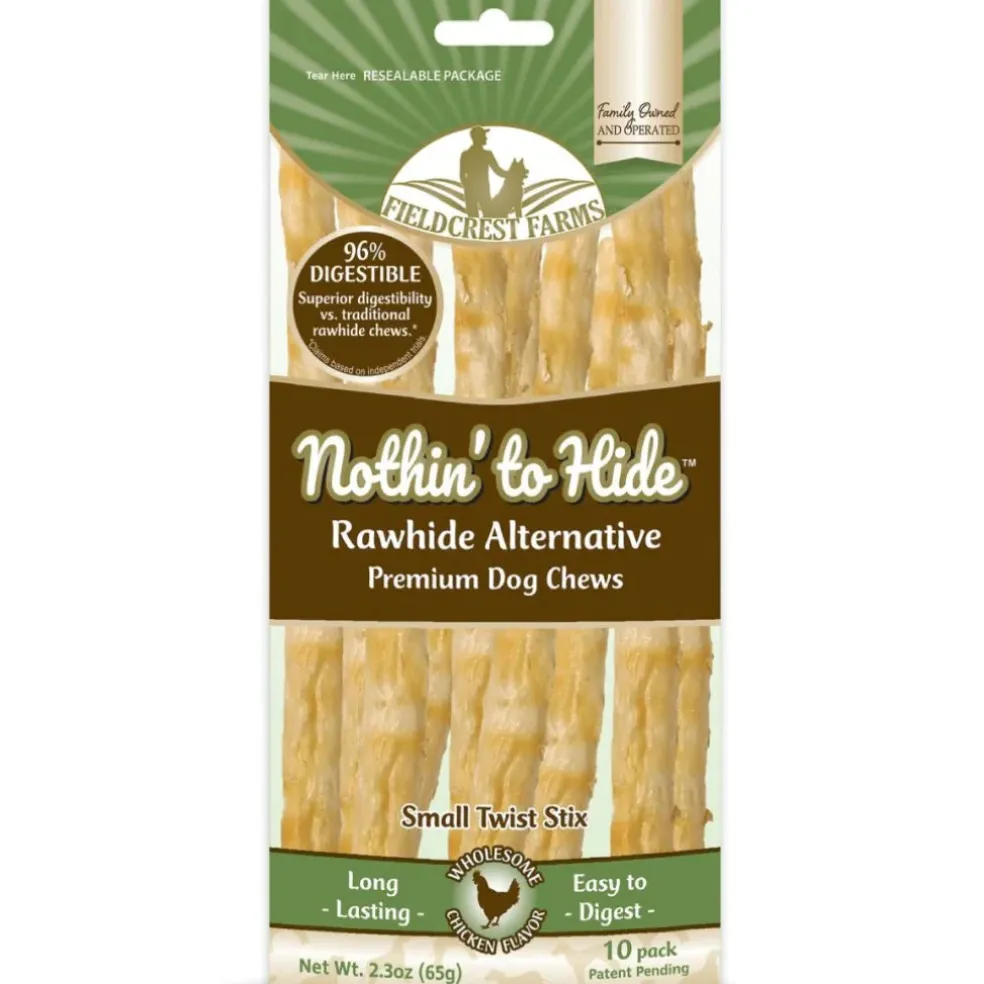 Fieldcrest Farms Nothin' to Hide Small Twist Stix Chicken Flavor Treats For Dogs (10 pack)