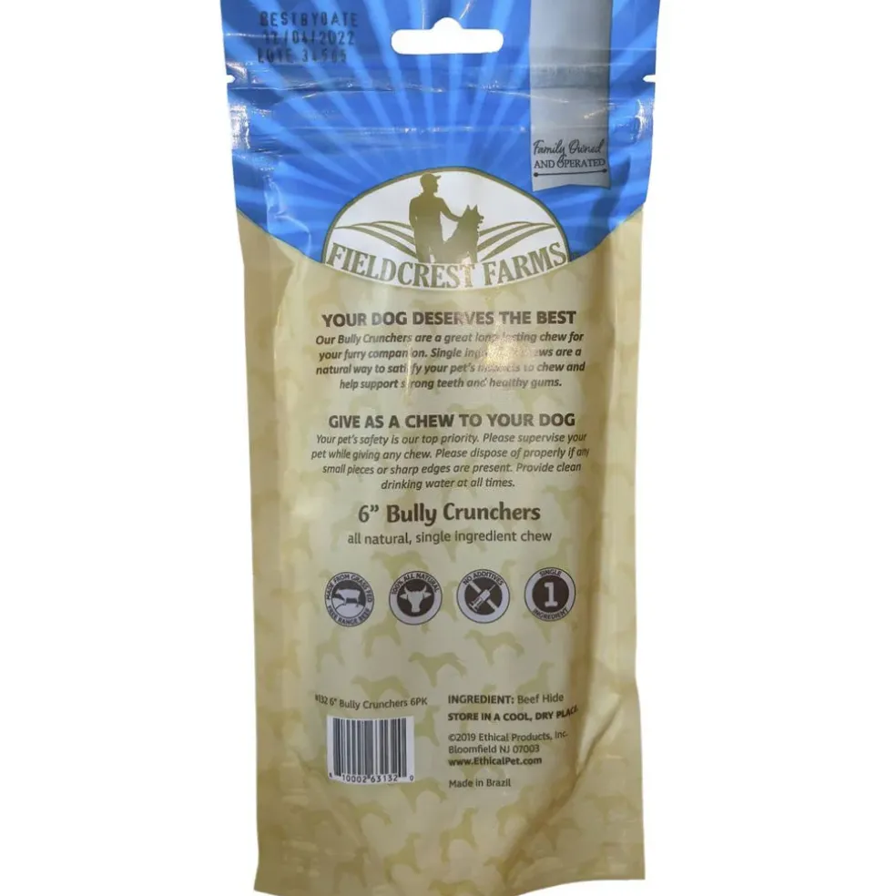 Fieldcrest Farms Premium Dog Chews 6" Bully Crunchers