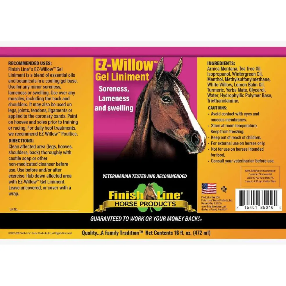Finish Line EZ-Willow Liniment Gel Gel For Horses