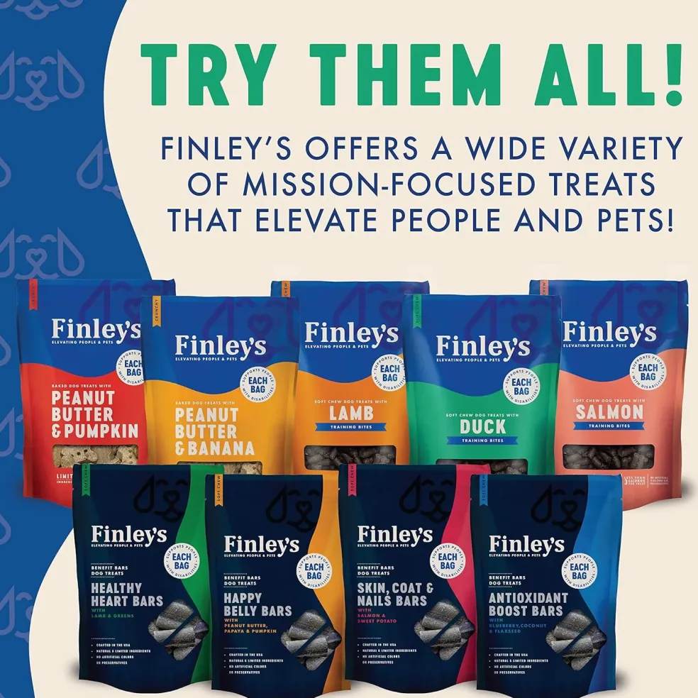 Finley's Barkery Duck Recipe Soft Chew Training Bites Dog Treats, 6-oz