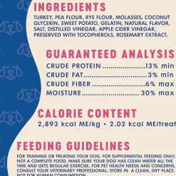 Finley's Barkery Turkey Recipe Soft Chew Training Bites Dog Treats , 6-oz