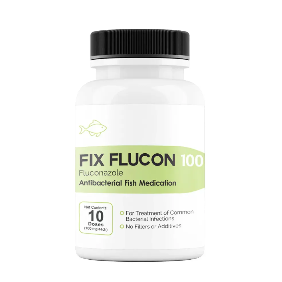 Fix Flucon (Fluconazole) Tablets Fish Antibiotics, 100-mg, 10-count