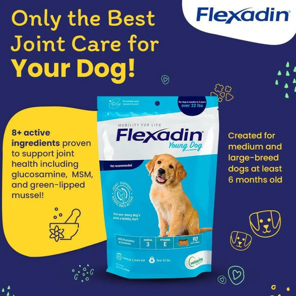 Flexadin Young Dog Joint Supplement, 90 Tasty Chews