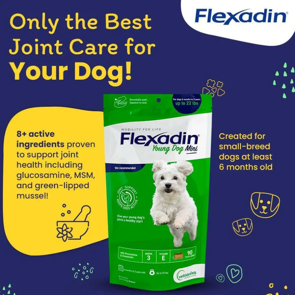 Flexadin Young Dog Mini Joint Supplement, 90 Tasty Chews