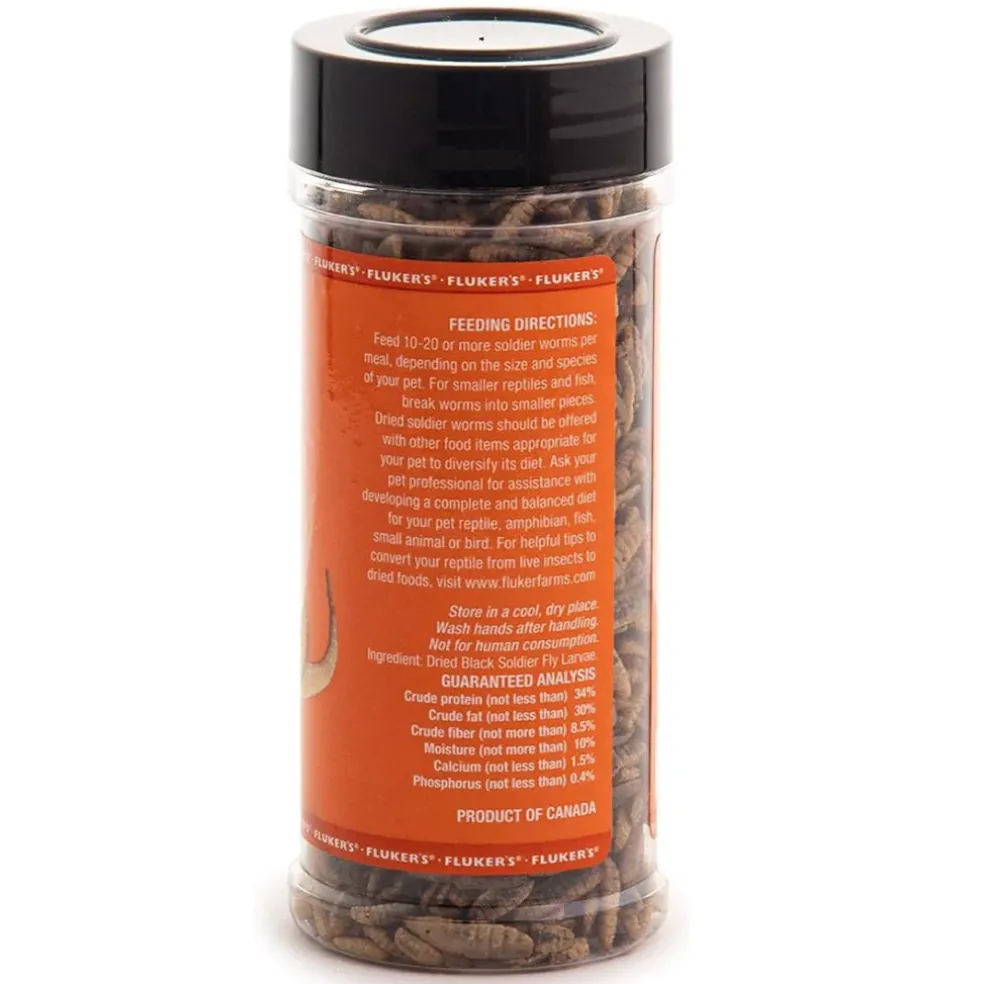 Fluker's Dried Soldier Worms (2.2 oz)