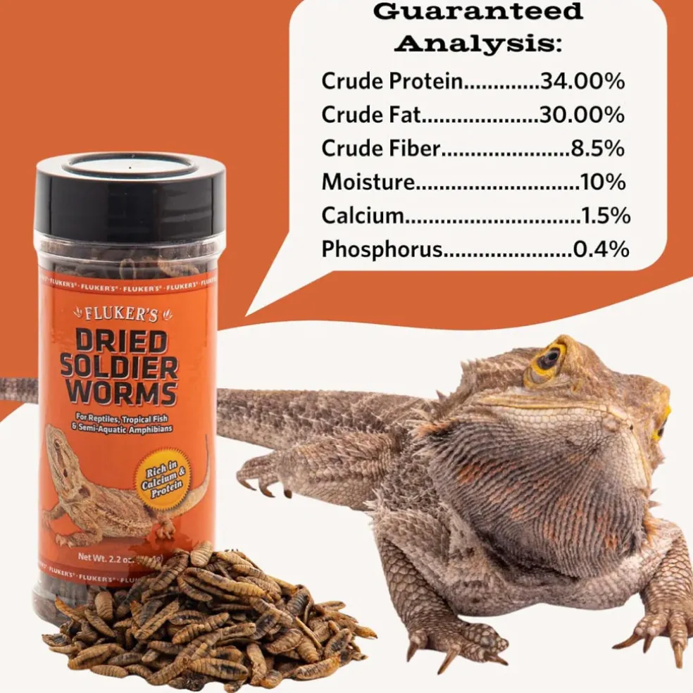Fluker's Dried Soldier Worms (2.2 oz)