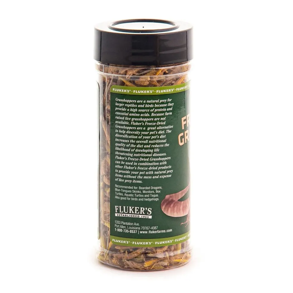Fluker's Freeze-Dried Grasshoppers for Reptiles & Birds Treats (1 oz)