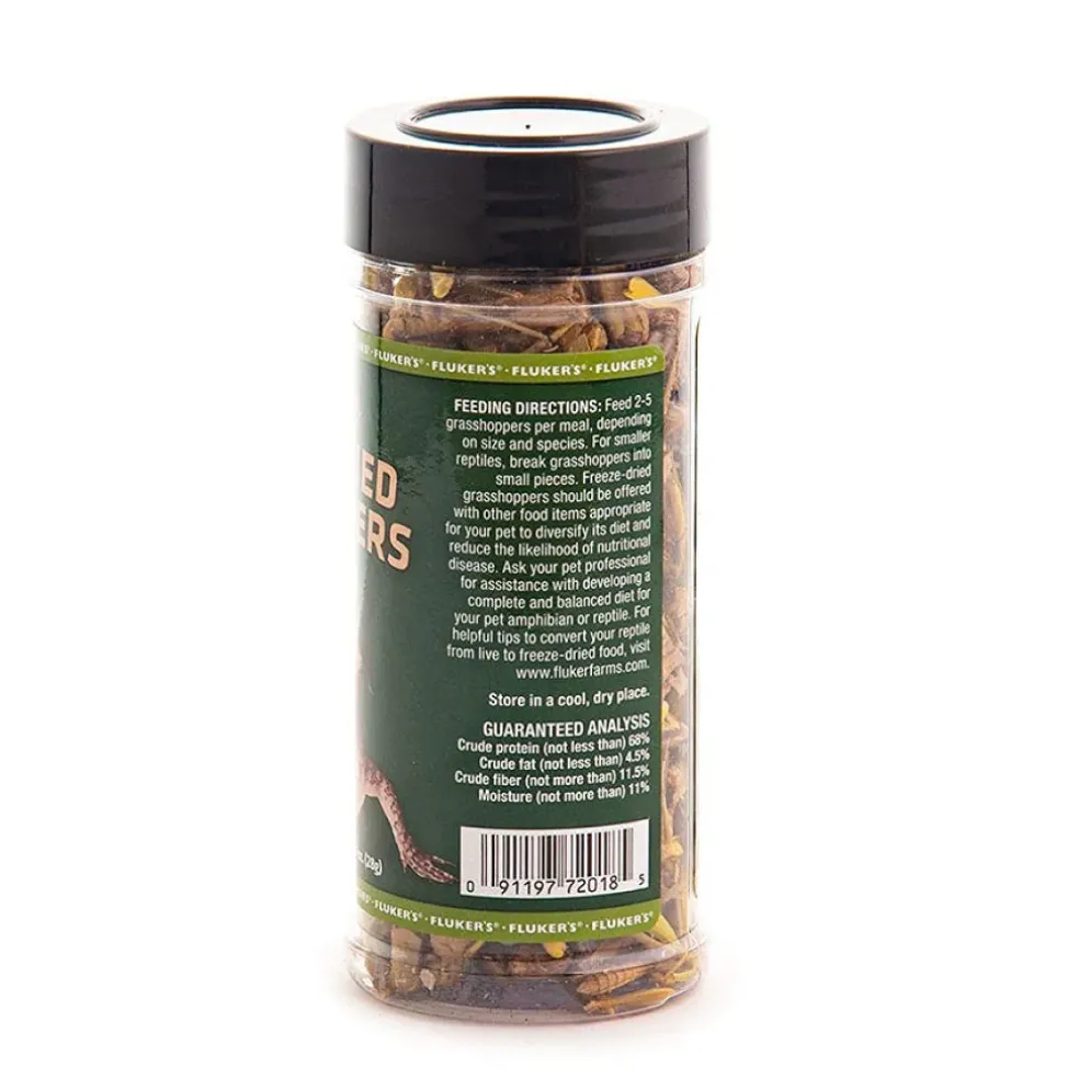 Fluker's Freeze-Dried Grasshoppers for Reptiles & Birds Treats (1 oz)