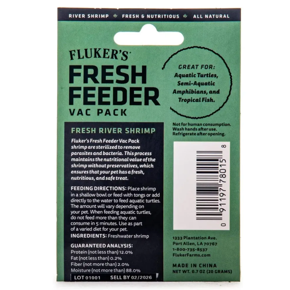 Fluker's Fresh Feeder Vac Pack Fresh River Shrimp (0.7 oz)