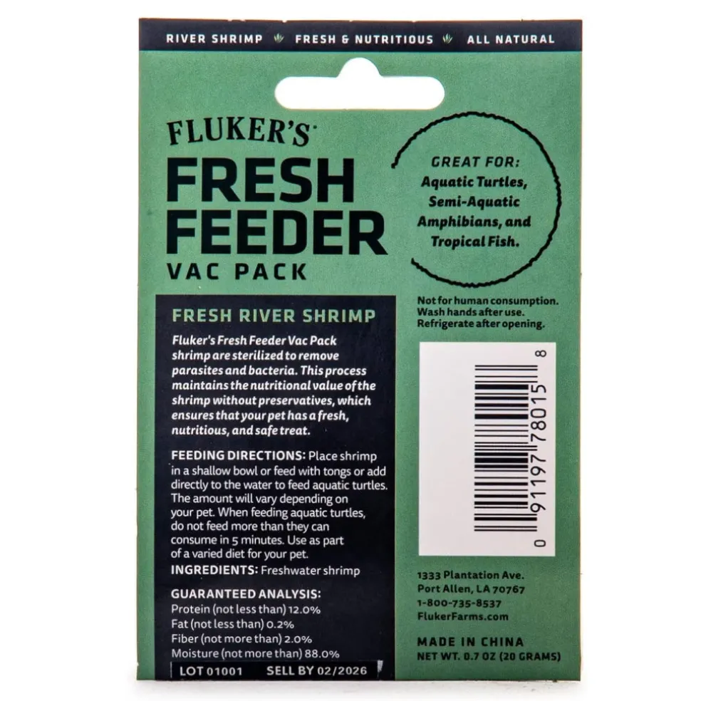 Fluker's Fresh Feeder Vac Pack Fresh River Shrimp (0.7 oz)