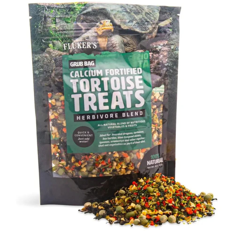 Fluker's Grub Bag Calcium Fortifed Tortoise Treats Herbivore Blend (4 oz)