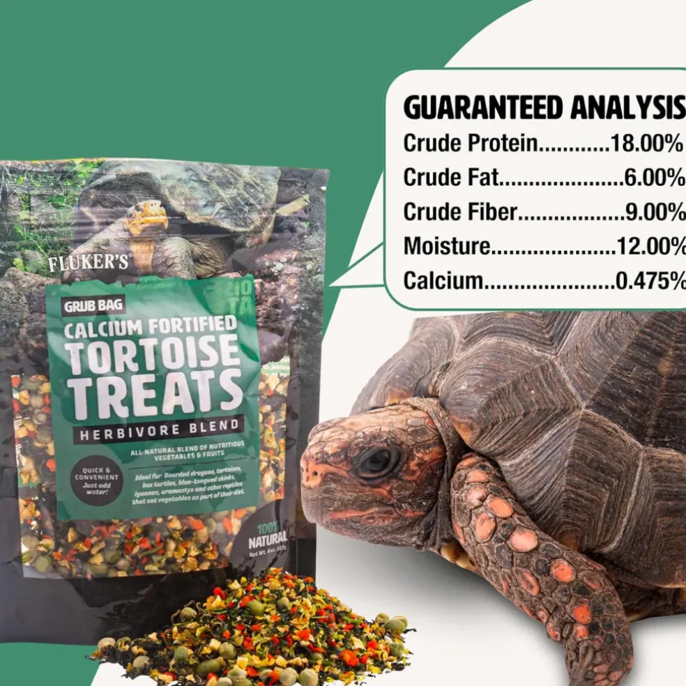 Fluker's Grub Bag Calcium Fortifed Tortoise Treats Herbivore Blend (4 oz)