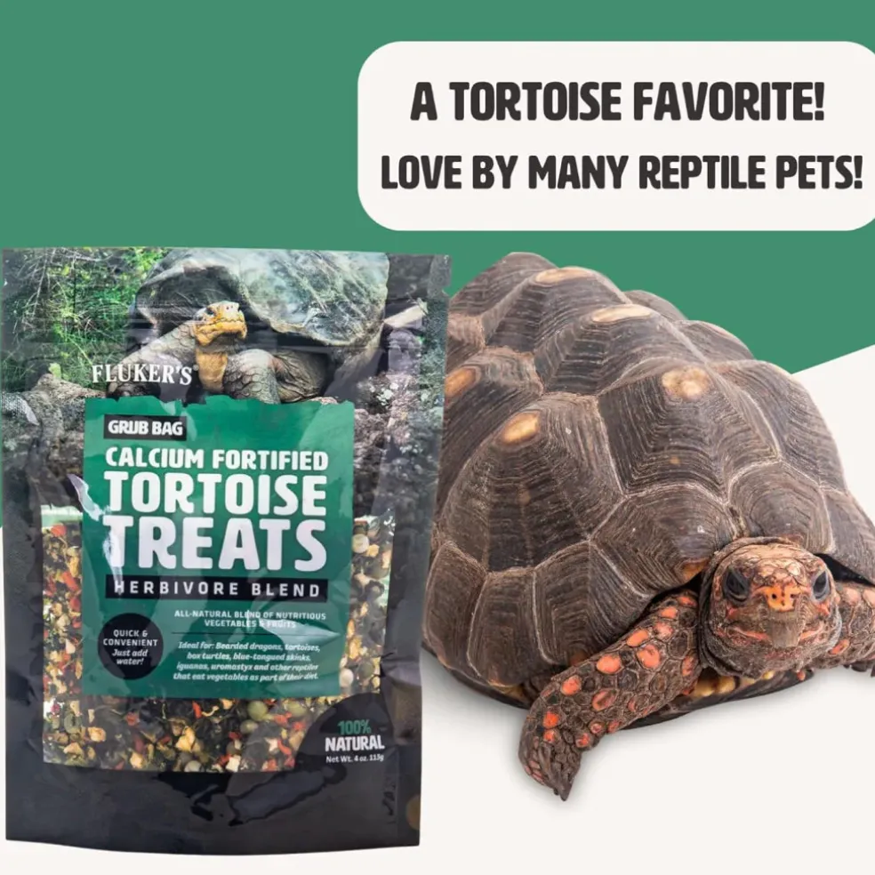 Fluker's Grub Bag Calcium Fortifed Tortoise Treats Herbivore Blend (4 oz)