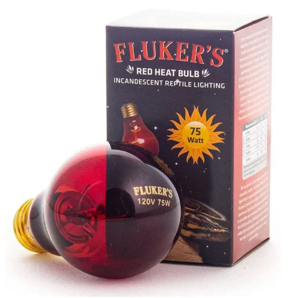 Fluker's Red Heat Bulb Incandescent Light for Reptiles