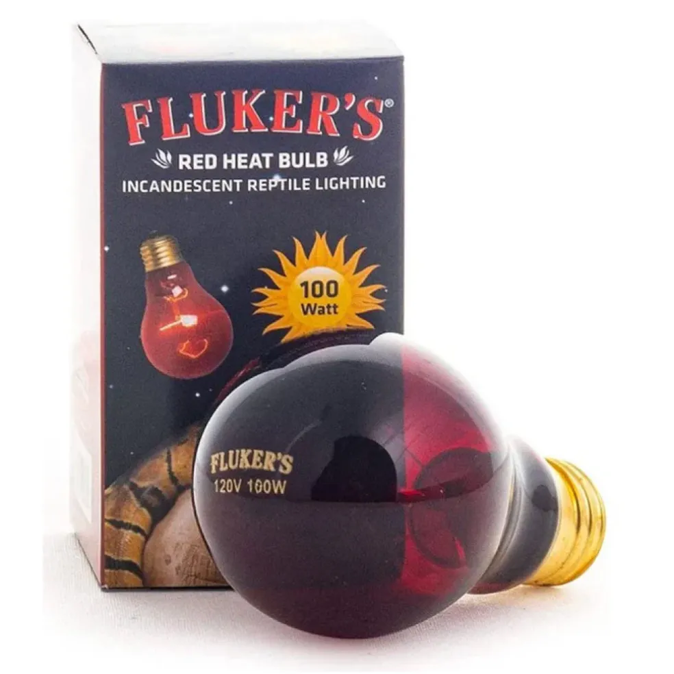 Fluker's Red Heat Bulb Incandescent Light for Reptiles