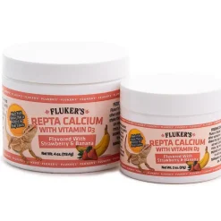 Fluker's Repta Strawberry-Banana Flavored Calcium with Vitamin D3 For Reptiles