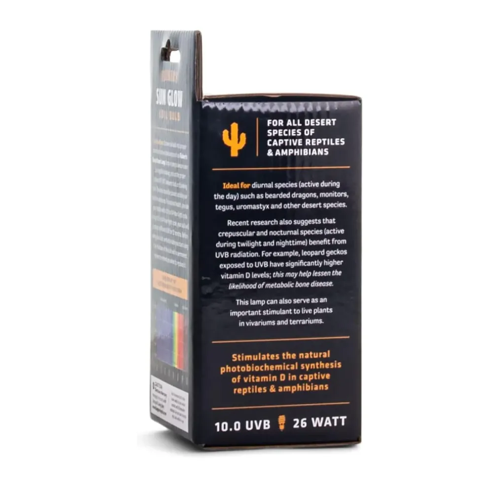 Fluker's Sun Glow 10.0 UVB Coil Bulb for Desert Reptiles