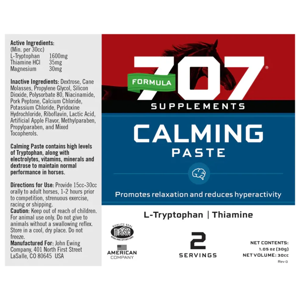 Formula 707 Calming Paste For Horses (30 cc)
