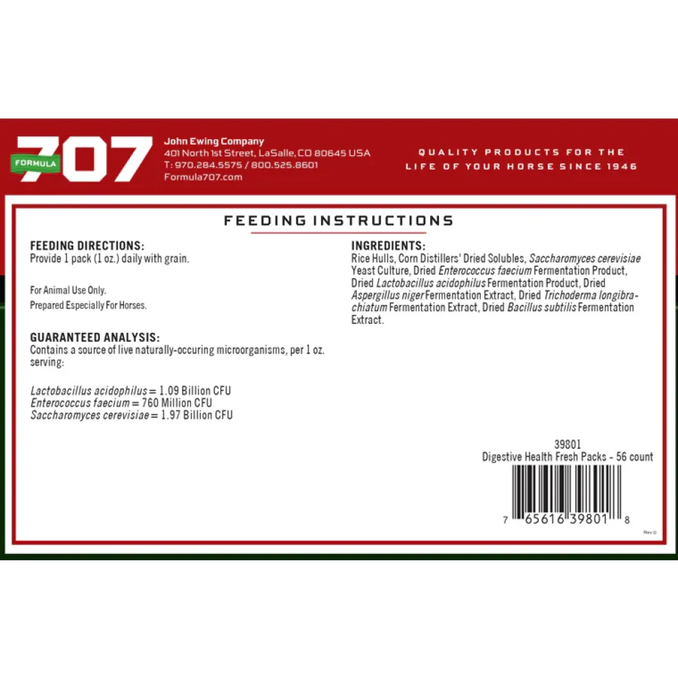 Formula 707 Digestive Health Daily Fresh Packs For Horses (56 Day Supply)