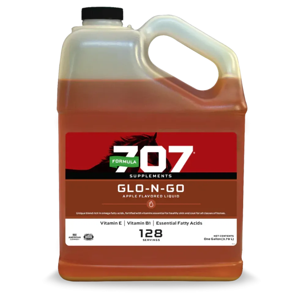 Formula 707 Glo-N-Go Liquid Fat Supplement for Horses (1 Gallon, 128 Servings)