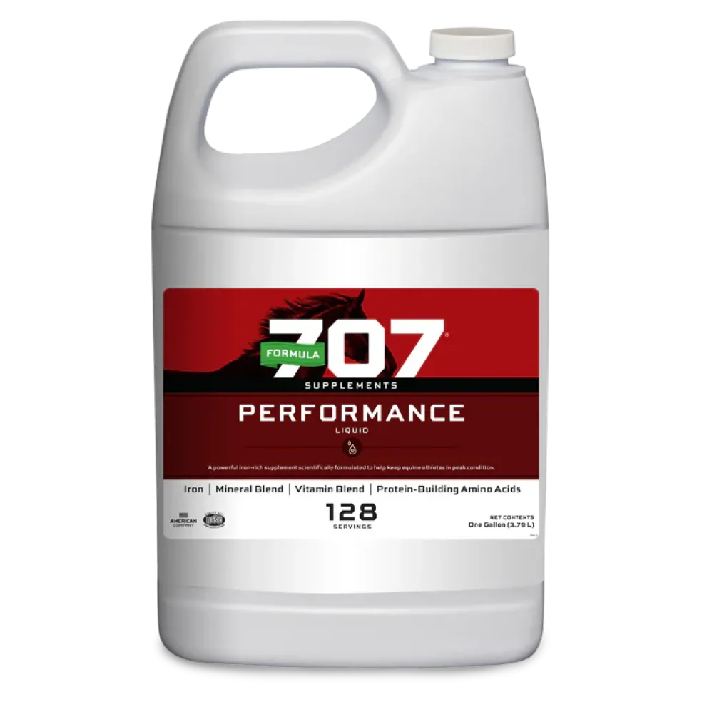 Formula 707 Performance Liquid Horse Supplement (1 Gallon, 128 Servings)