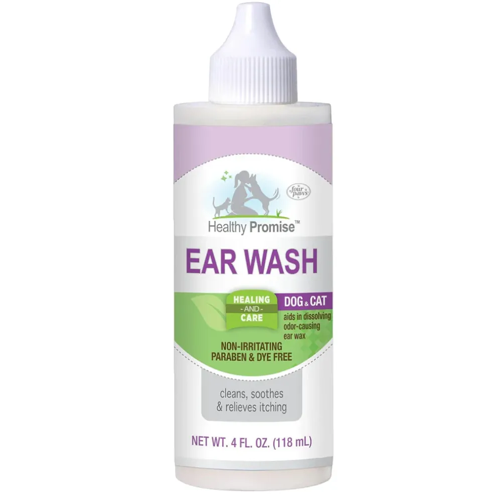 Four Paws Healthy Promise Ear Wash for Dogs & Cats (4 oz)