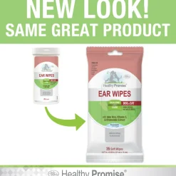 Four Paws Healthy Promise Ear Wipes For Cats & Dogs (25 ct)