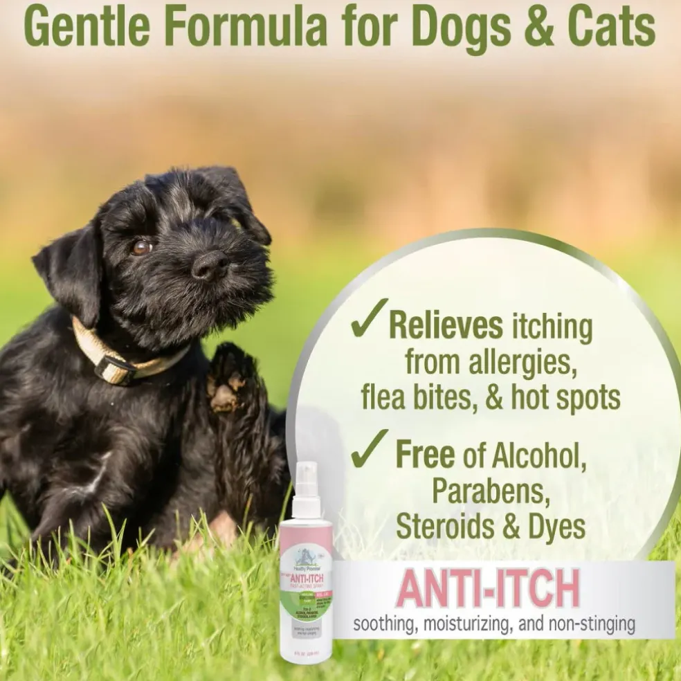 Four Paws Healthy Promise Pet Aid Fast-Acting Anti Itch Spray for Dogs & Cats (8 oz)