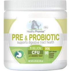 Four Paws Healthy Promise Pre & Probiotics Soft Chews For Dogs (90 ct)