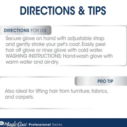 Four Paws Magic Coat Professional Series Love Glove Grooming Mitt For Dogs