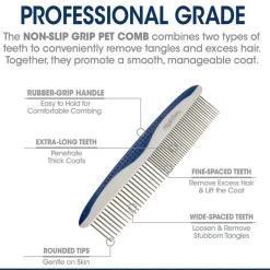 Four Paws Magic Coat Professional Series Non-Slip Grip Comb For Pets