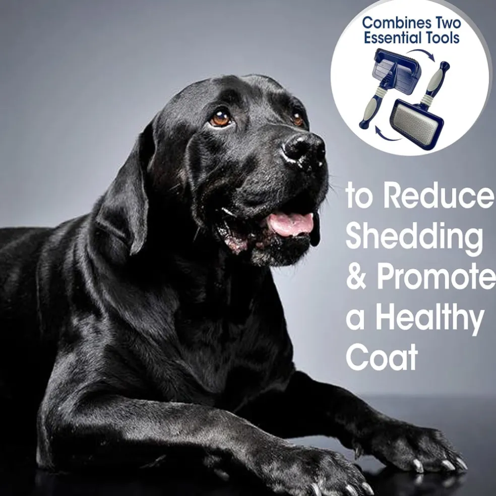 Four Paws Magic Coat Professional Series Dual-Sided Deshedder for Dogs