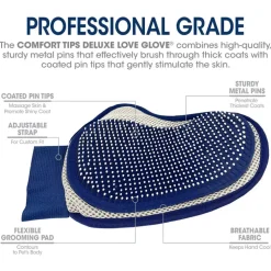 Four Paws Magic Coat Professional Series Comfort Tips Deluxe Grooming Glove For Dogs