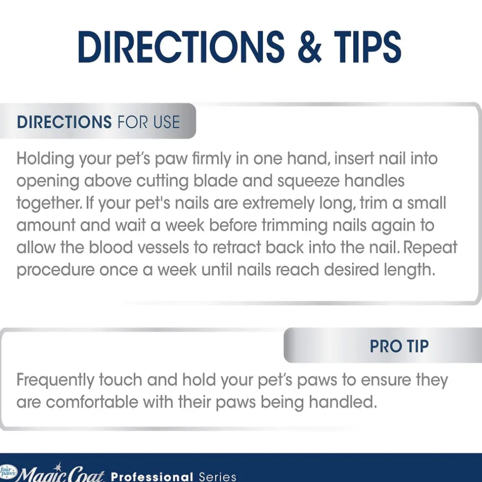 Four Paws Magic Coat Professional Series Easy-Grip Nail Clippers For Pets