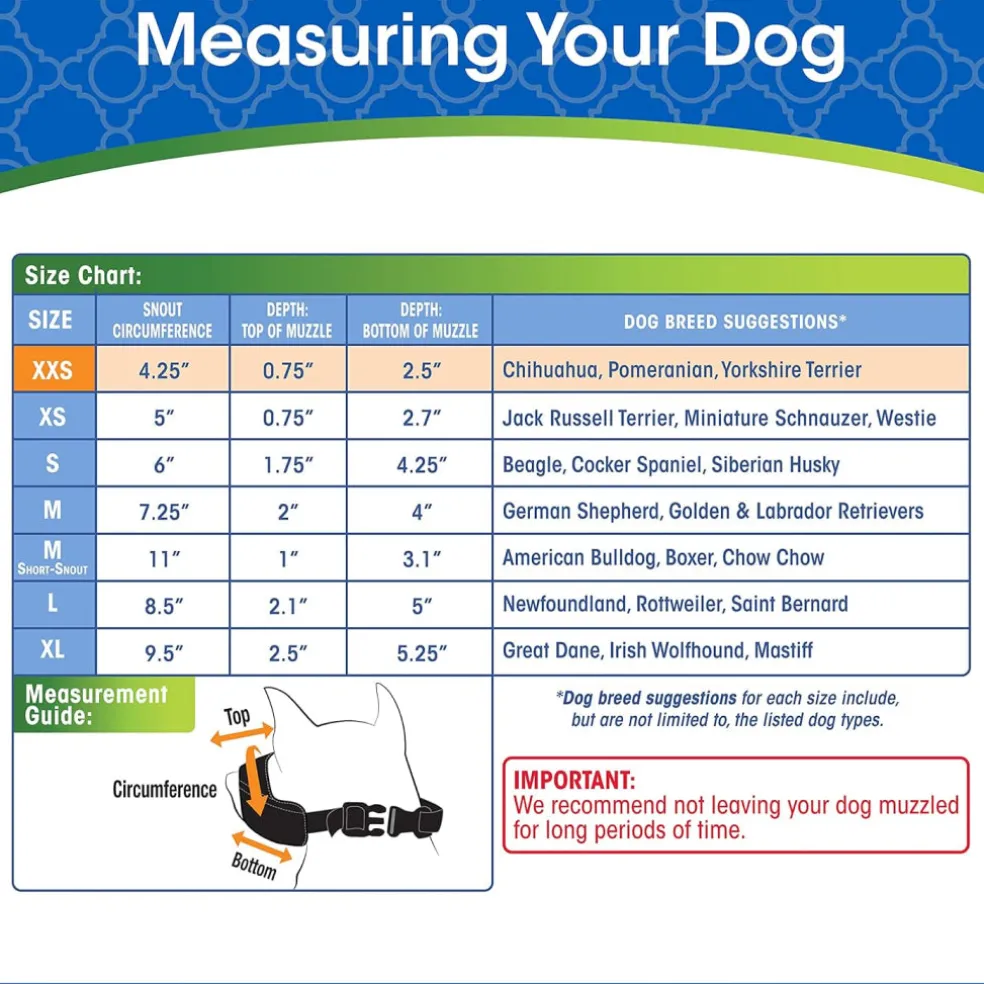 Four Paws Quick-Fit Muzzle For Dogs