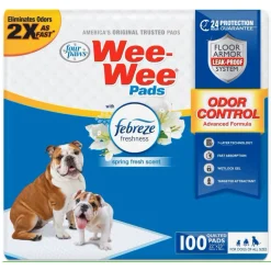 Four Paws Wee-Wee Odor Control Dog Training Pads with Febreze Freshness- 22x23"
